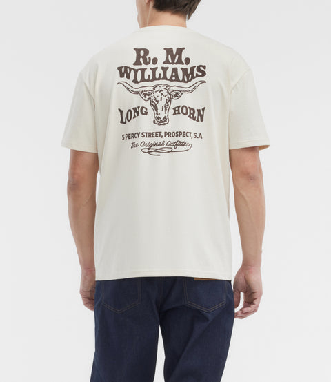 R.M.Williams Kandos t-shirt in Ecru