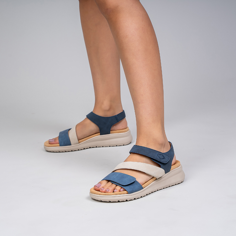 CC Resorts Pershing - Denim/Off White/Navy in Denim/Off White/Navy