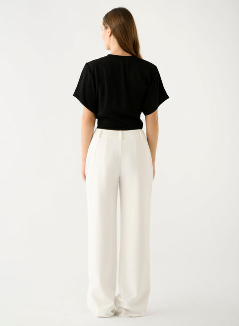 Esmaee Charter Pant - White in White