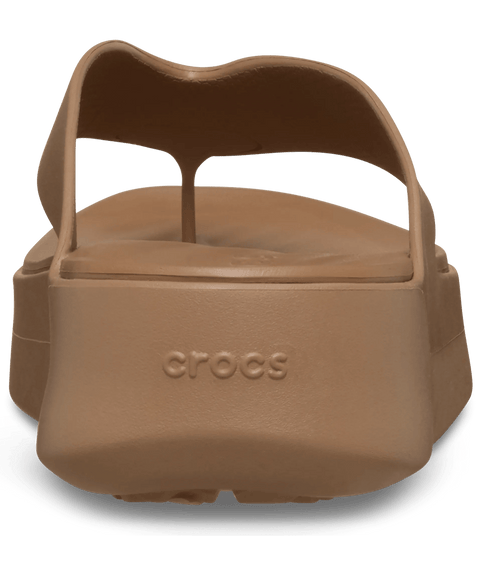 Crocs Getaway Platform Flip - Milk Chocolate in Milk Chocolate