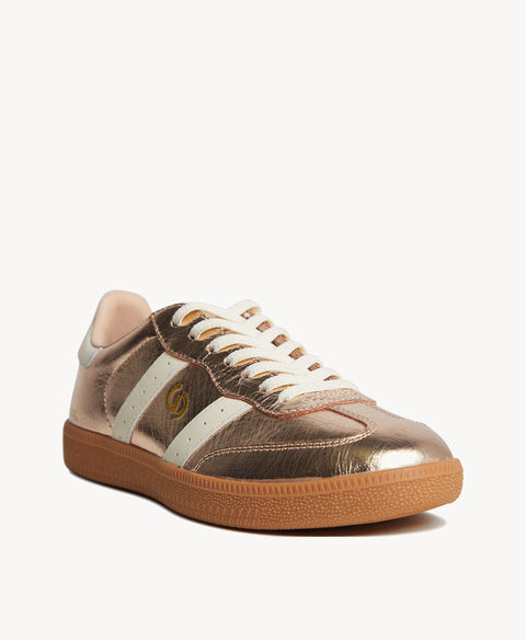Goodsole 2001 Parallel - Gold Metallic/Ivory Leather in Gold Metallic/Ivory Leather