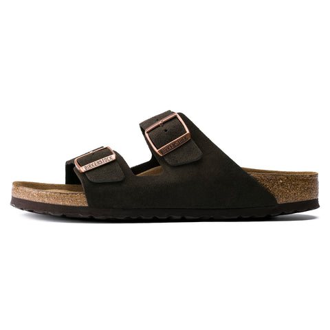 Birkenstock Arizona SFB Mocca Suede Leather Regular in Mocca