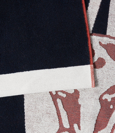 R.M.Williams Heritage towel in Navy
