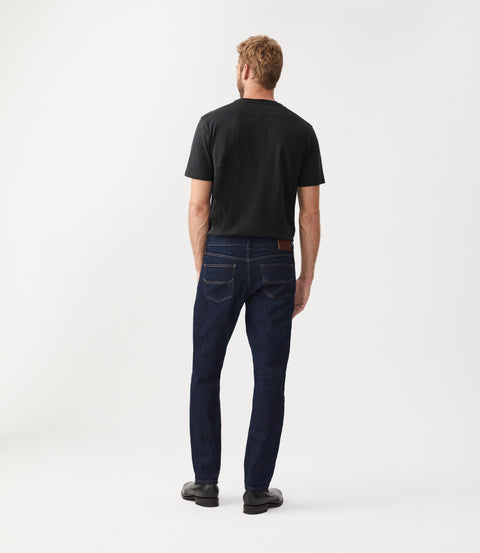 R.M.Williams Parson t-shirt in Black/chestnut