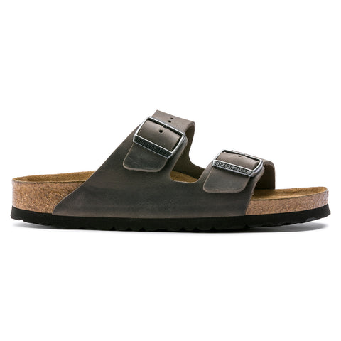 Birkenstock Arizona SFB Iron Oiled Leather Regular in Iron