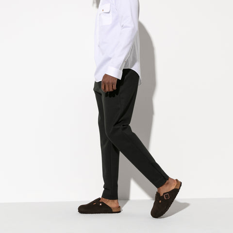 Birkenstock Boston SFB Mocca Suede Leather Regular in Mocca