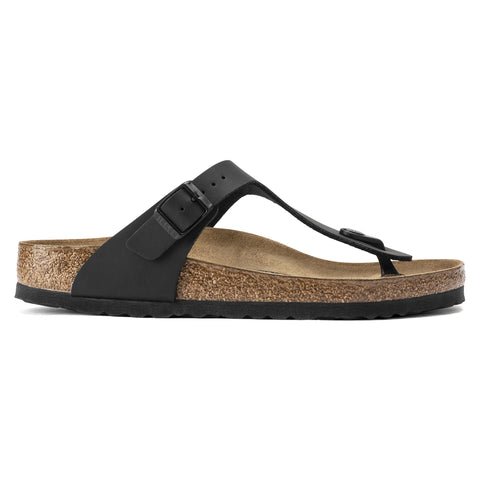 Birkenstock Gizeh Black Birko-Flor Regular in Black