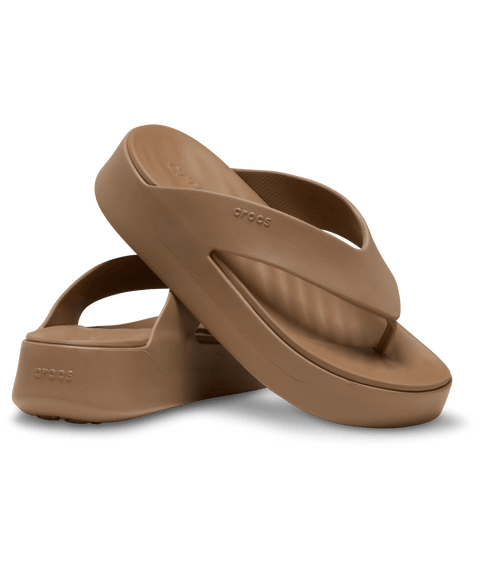 Crocs Getaway Platform Flip - Milk Chocolate in Milk Chocolate