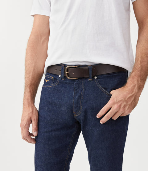 R.M.Williams Traditional belt in Chestnut