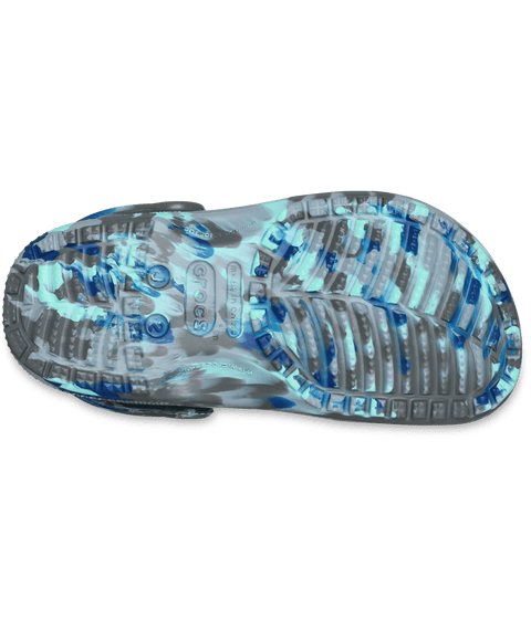 Crocs Classic Marbled Clog Kids - Carbon/Multi in Carbon/Multi