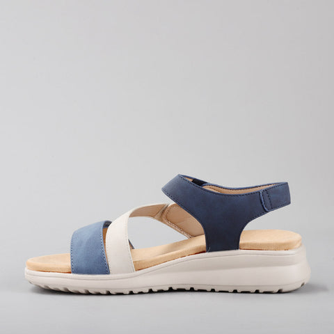 CC Resorts Pershing - Denim/Off White/Navy in Denim/Off White/Navy