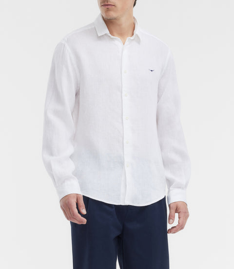R.M.Williams Newman linen shirt in White