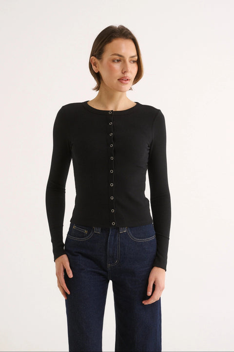 Caterina Snap Button Top
