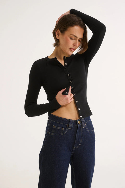 Caterina Snap Button Top