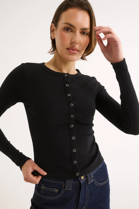 Caterina Snap Button Top