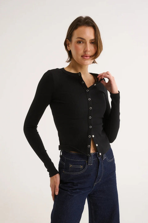 Caterina Snap Button Top